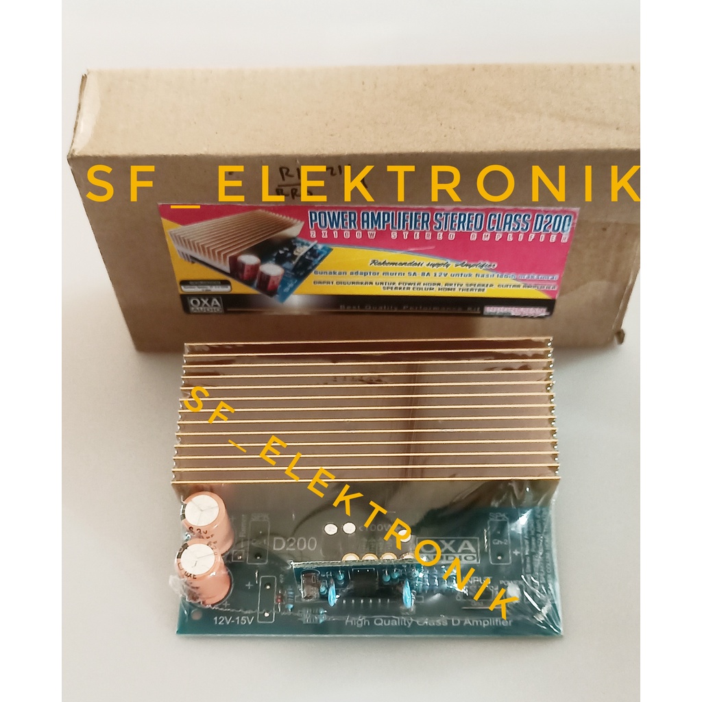Power Amplifier Class D200Watt DC 12Volt