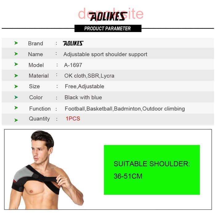 1697 AOLIKES Pelindung Penyangga Cidera Bahu Pundak Adjustable Shoulder Fitness GymPosture Corrector