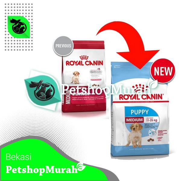 Makanan Anjing Royal Canin Medium Junior 4 Kg Dog Food Anakan Anjing Medium