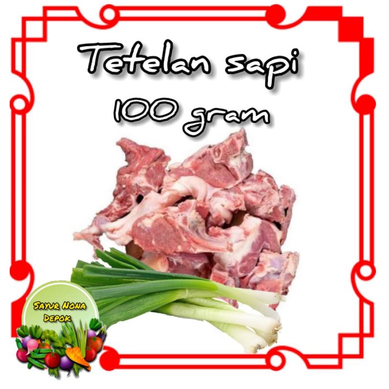 

tetelan sapi segar 100 gram