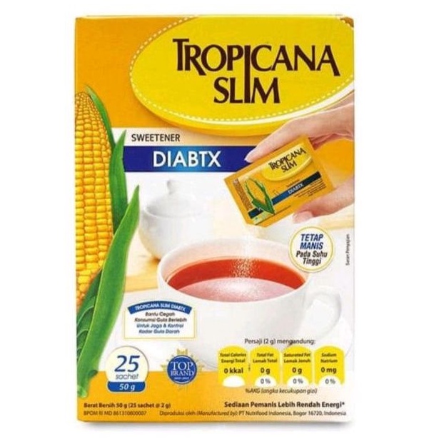 

TROPICANA SLIM DIABTX SWEETENER - PEMANIS GULA JAGUNG
