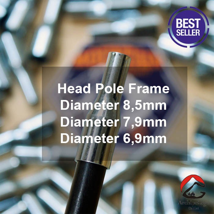 Ujung Frame Tenda Head Pole Fiber Alumunium Dome Camping Tent