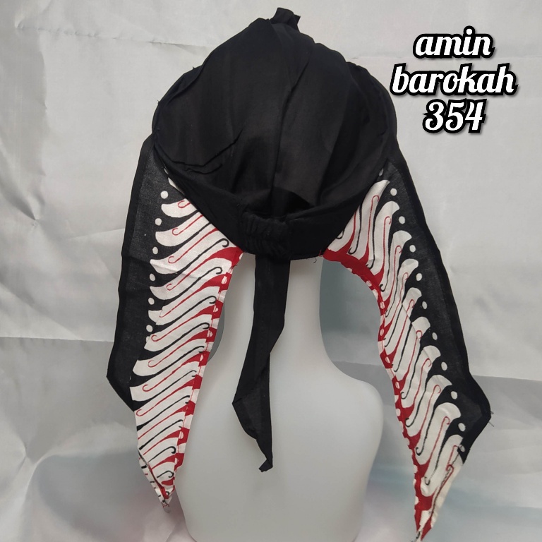 COD...!!! Iket Sunda Motif Jawa Timuran - Warna Hitam Dan Merah - Ukuran Bisa Untuk Anak &amp; Dewasa #Adat #Jawa #Tradisional