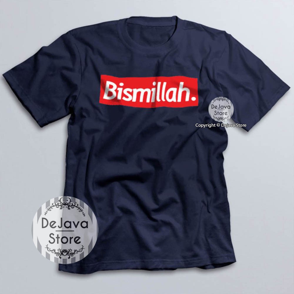 Kaos Dakwah Islami BISMILLAH - Tshirt Baju Distro Santri Muslim Eksklusif | 022-4