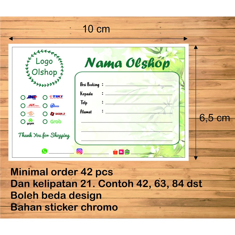 

[PROSES CEPAT] [BACA DESKRIPSI] Cetak Sticker Stiker Label Pengiriman Online Shop
