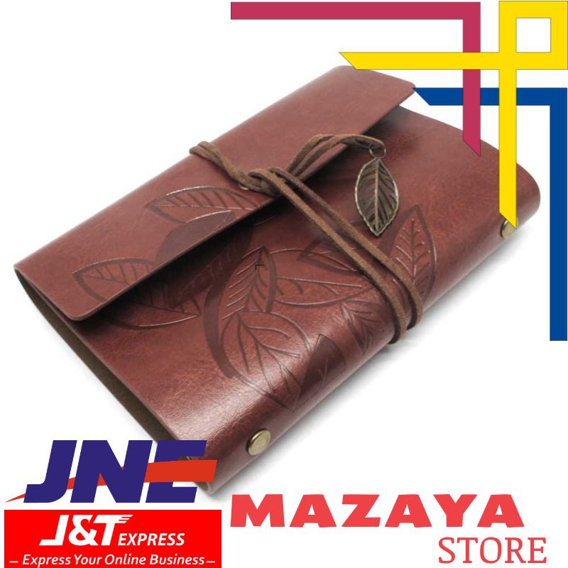 

BESTOYARD Buku Catatan Binder Kulit Retro Leaf Kertas A5 - BSD666 Promo
