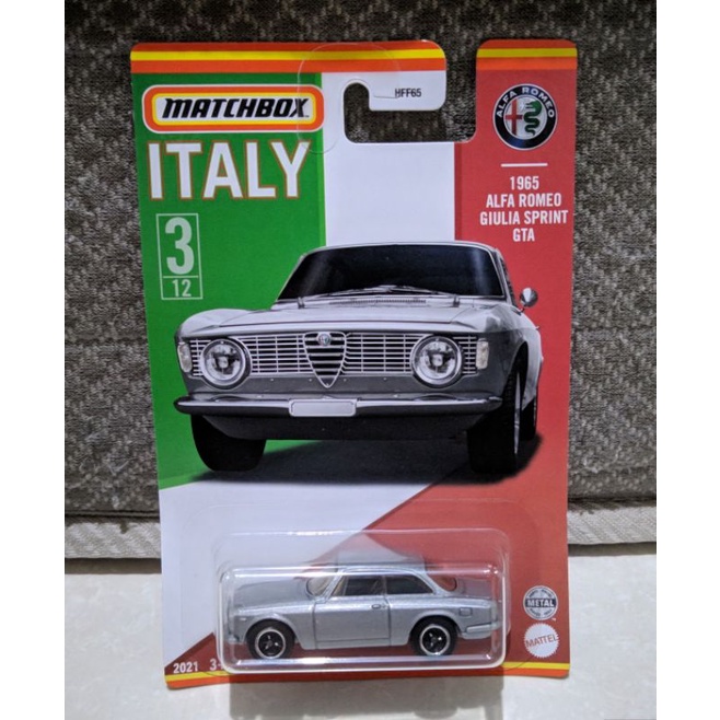 matchbox italy 1965 alfa romeo giulia sprint gta
