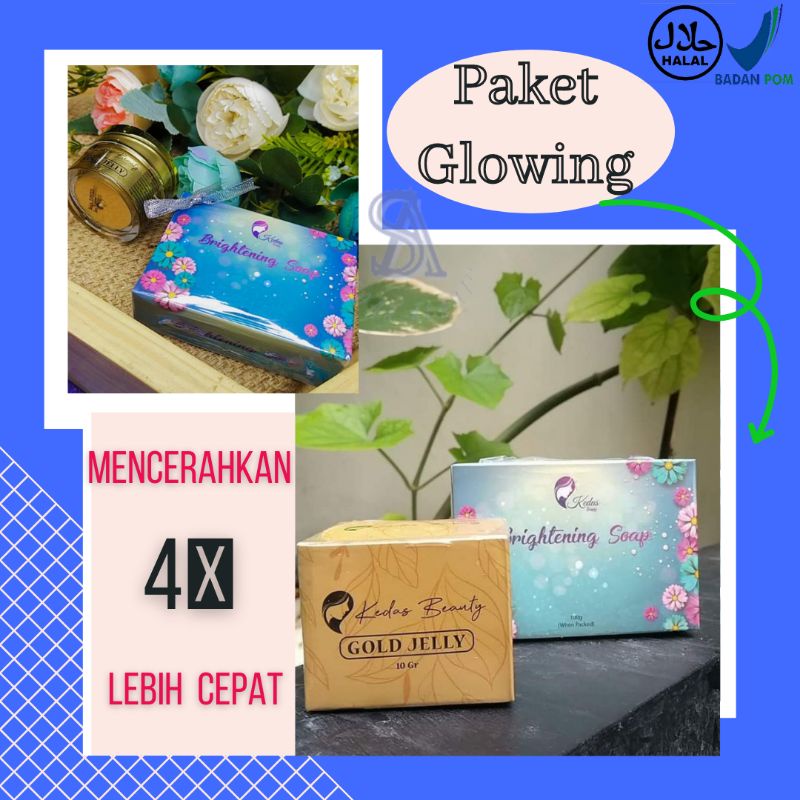 KEDAS BEAUTY Sepaket Ori Bpom Cream Krim Serum Sabun Pemutih Wajah Permanen Skincare Bumil Busui Cow
