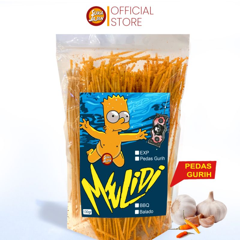 

Melidi Lidi Lidian Rasa Pedas Gurih 130gr