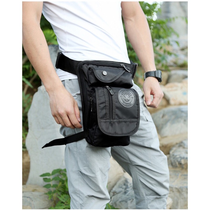 Tas Selempang Paha Tas Pria Pinggang Biker Waterproof 325