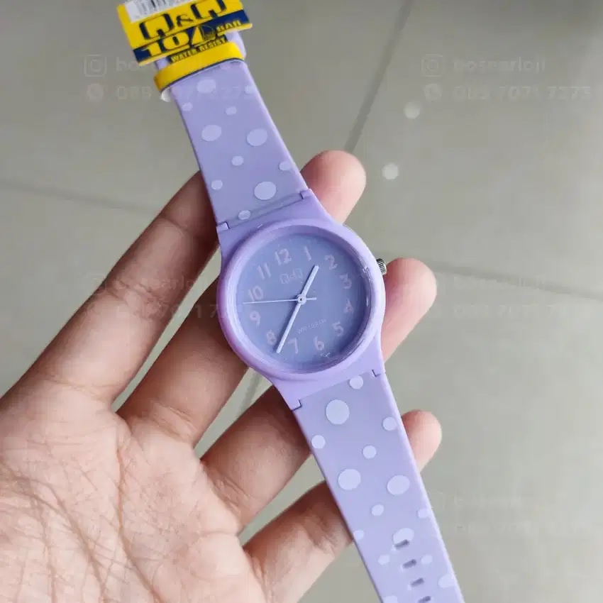 Q&amp;Q QQ QNQ VP46 VP46J 064Y - 066Y Analog Original Watch Jam Tangan Wanita / Anak Tali Karet