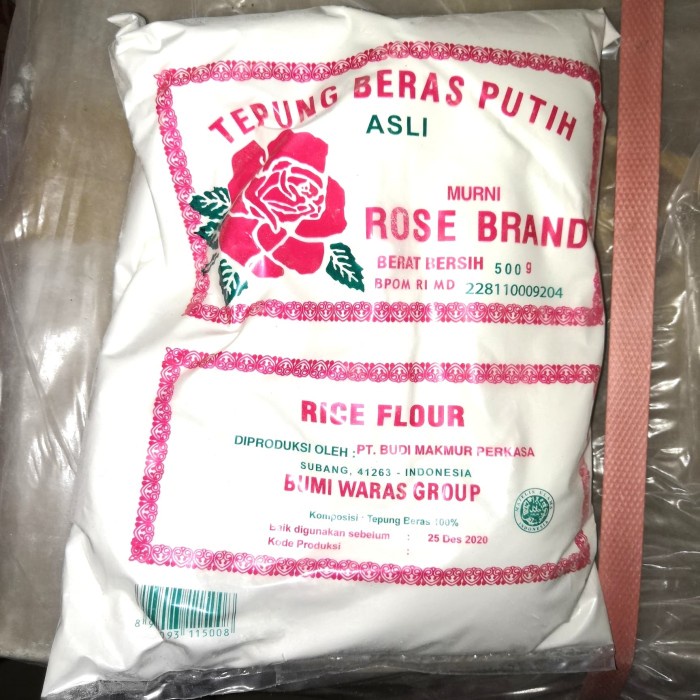 

Ketan-Beras-Tepung- Tepung Beras Rose Brand 500Gr -Tepung-Beras-Ketan.