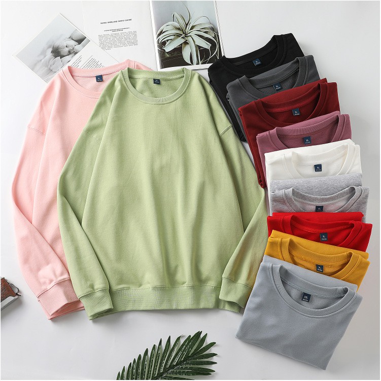 Basic Sweater Polos Oblong Unisex Kekinian Pria Wanita