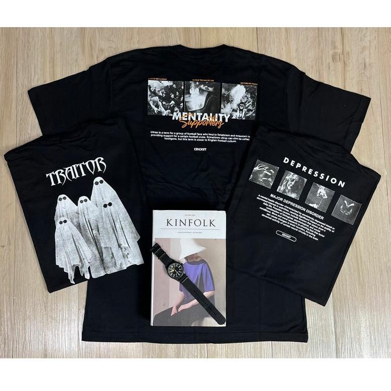 "ET.08Ap22ᴰ" Kaos Baju Grosir Pakaian Pria Tshirt THXNSMN FULLTAG & LABEL kaos Bandung Surfing