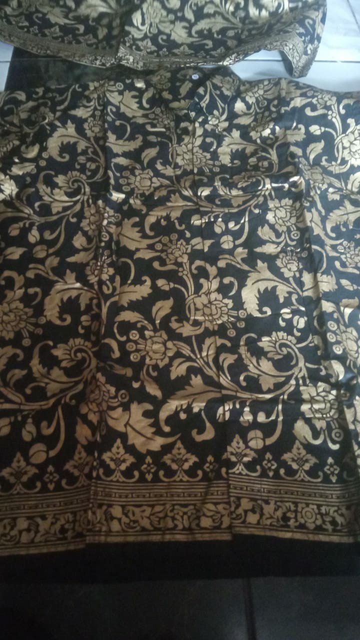 Batik Couple Keluarga Modern Sania Ruffle Ori Ndoro Jowi Dnt Termurah Shopee Motif  Bakung