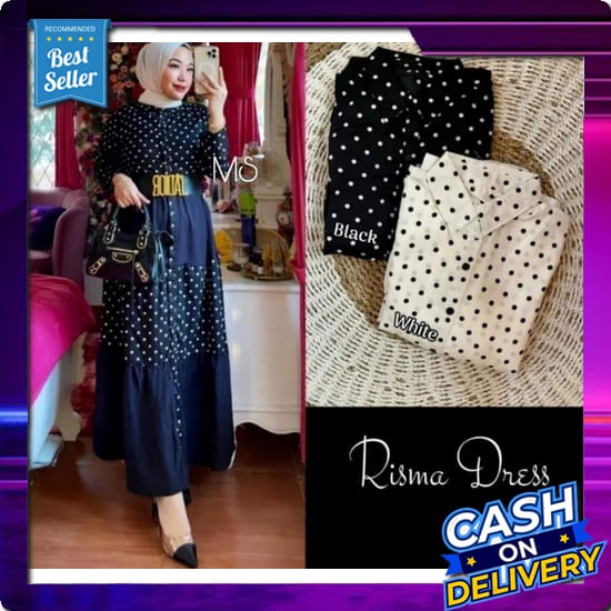 Gamis Pakaian Wanita Berkualitas Berbahan Jins/Harga Murah/Modis Terbaru/Best Seller/Pgs Elois Maxi/
