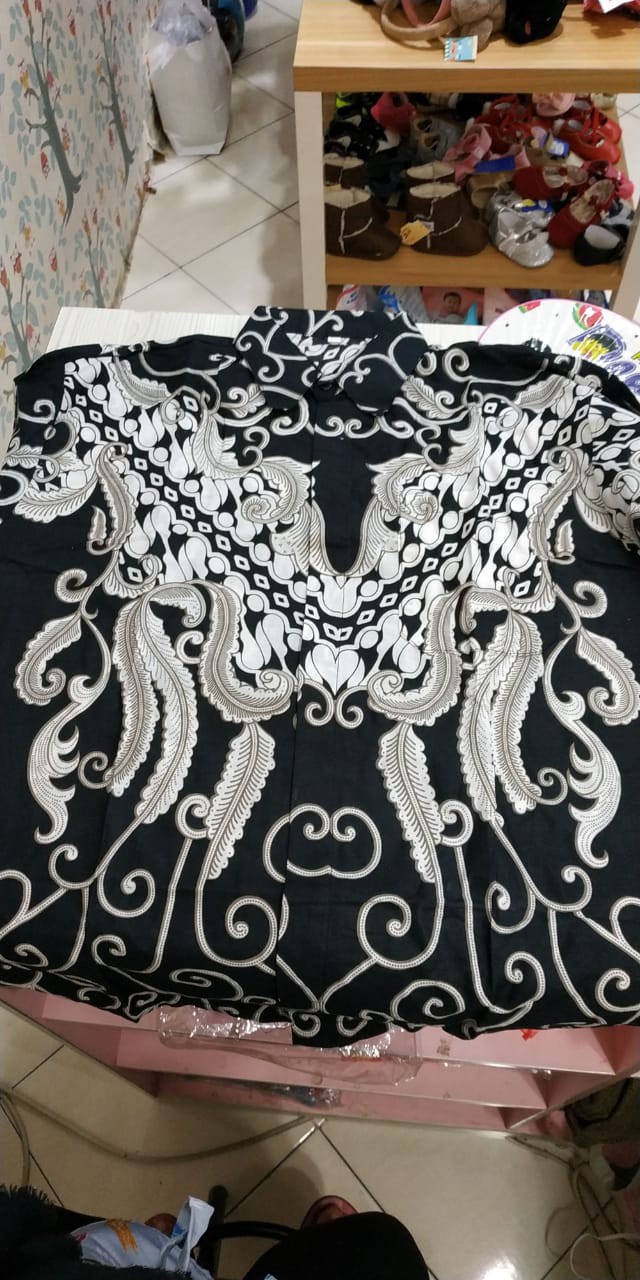 Bswart Batik Hrb026 Kenongo Hem Pendek Padi Pekalongan M L Xl Batik Pria Murah Modern Grosir Batik