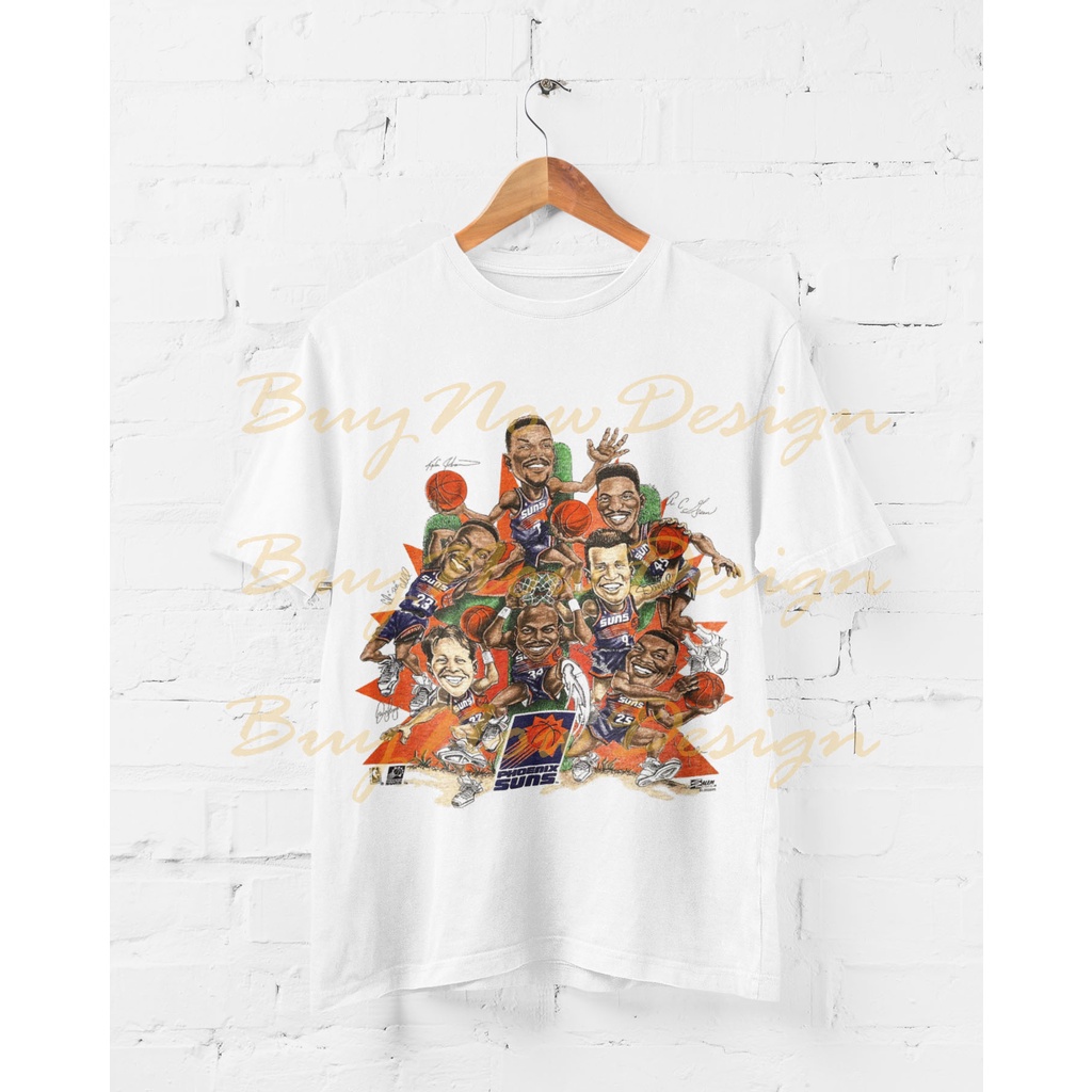 Kaos NBA Phoenix Suns Team Rap Tee Premium T Shirt