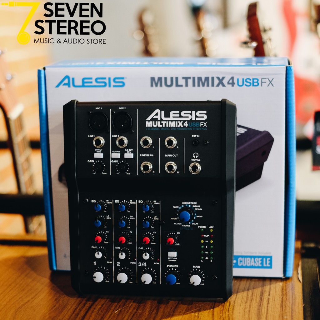 Alesis Multimix 4 USB FX 4 Channel Mixer With FX And Audio Interface