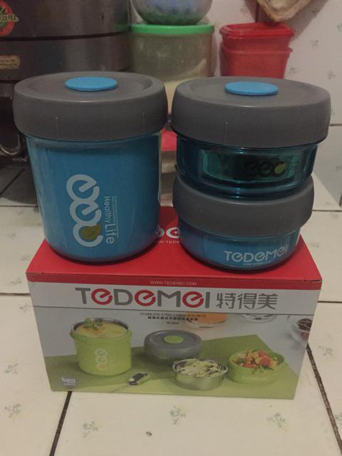 Tedemei Lunch Box Set 3in1 - Food Jar Tedemei 6948