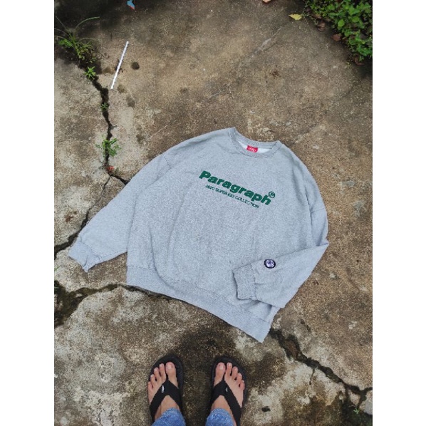 crewneck paragraph over size second