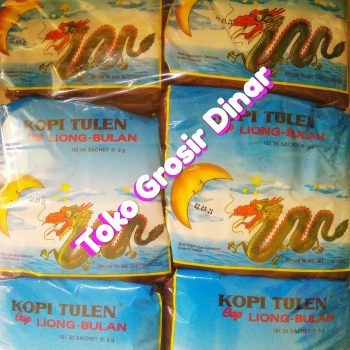 

Terbaru Kopi Liong bulan hitam tanpa gula, 1pack isi 30 sachet Spesial