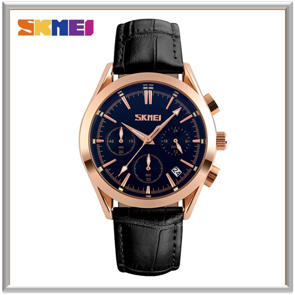 SKMEI - Jam Tangan Pria SKMEI 9127 - Water Resistant 30M - Black