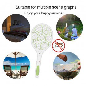 Raket Nyamuk USB Rechargeable Lightning Mosquito Swatter Racket