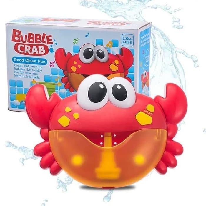 Mainan Mandi Anak Bubble Crab Music Alat Pembuat Busa Besar  Mainan Gelembung Balon Sabun