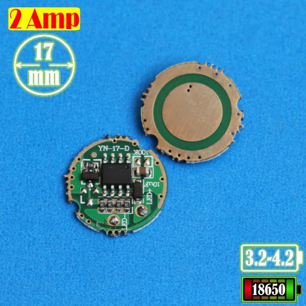 Part Driver Senter Led Cree 2a 17mm 5mode