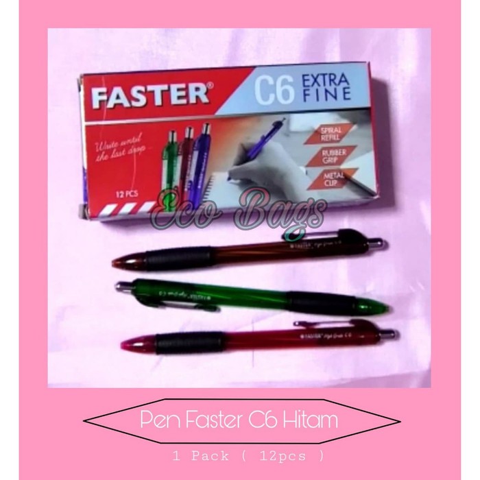 

Pulpen Faster C6 Hitam