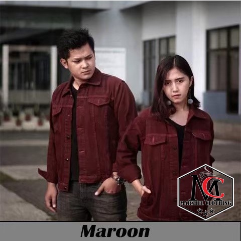 RCL - JAKET JEANS COUPLE PRIA WANITA / COUPLE WARNA OVERSIZE