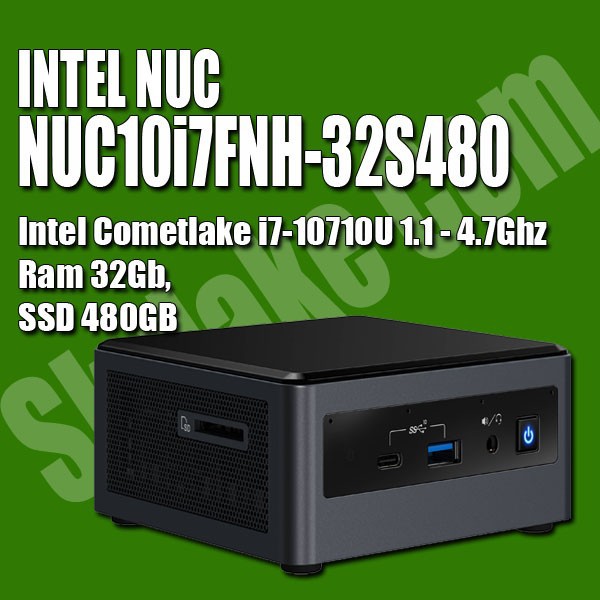 INTEL NUC NUC10i7FNH-32S480 (RAM 32GB SSD 480GB) MINI PC CORE I7