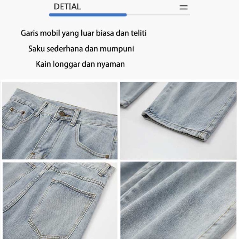 CELANA JEANS DENIM IMPORT PRIA KOREA JEPANG ORIGINAL M-3XL JI2