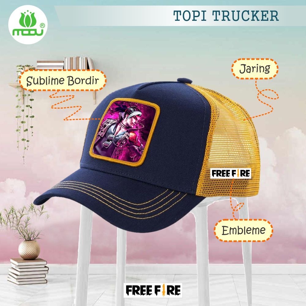 TOPI ANAK TRUCKER MOTIF KARTUN DAN GAME
