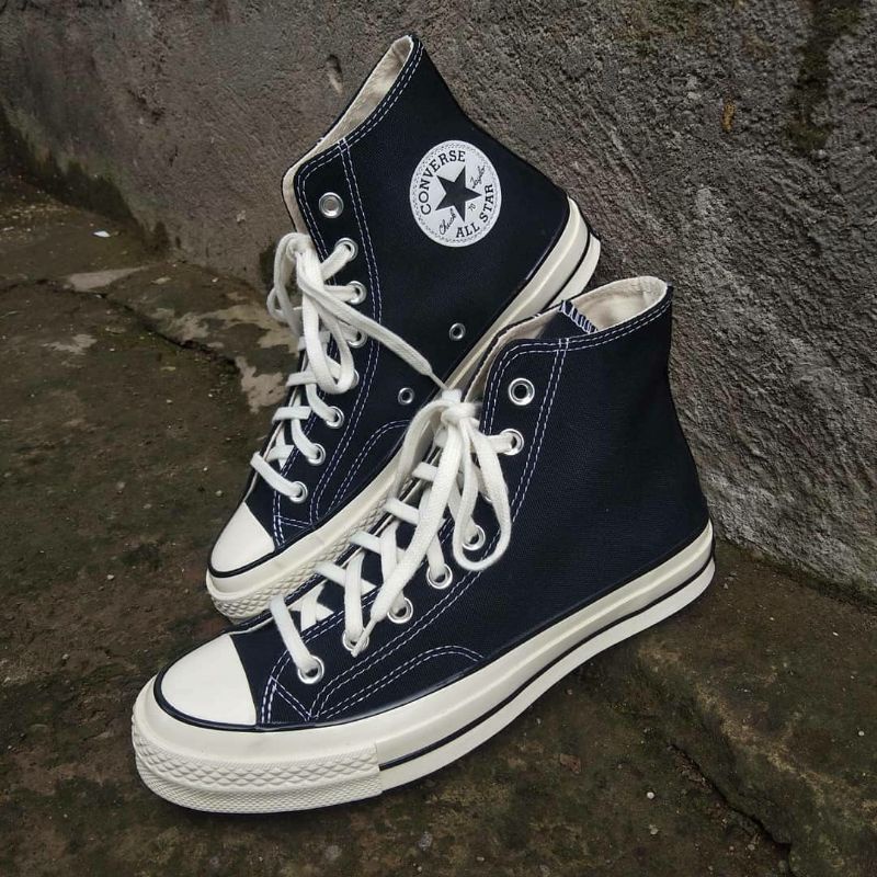 CONVERSE 70s HIGH BLACK WHITE EGRET RESMI PT MAP 100% ORIGINAL