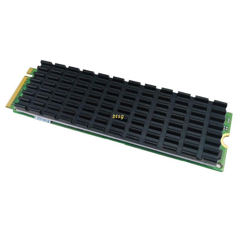 Btsg Heatsink Pendingin Radiator M.2 Ngff M.2 Ngff 2280 Pci-E Nvme Ssd Warna Hitam