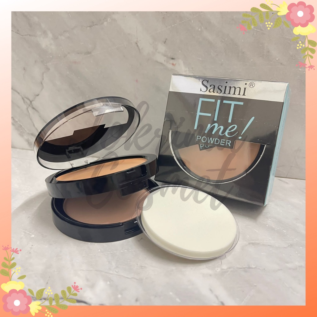 BEDAK POWDER SASIMI FIT ME / BEDAK FIT ME SASIMI 2in1 / Bedak SASIMI TWC (Padat + Kering) / Bedak Pa