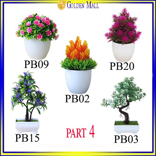 GM216 COD (4) POT BUNGA DEKORASI TANAMAN HIAS RUMAH PLASTIK FLOWER CANTIK IMPORT [1KG=13 PCS]