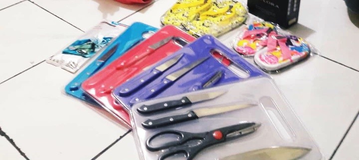 Set Alat Makan Motif Bunga Cantik Sendok Garpu Pisau Sendok Teh Komplit 4pcs In 1