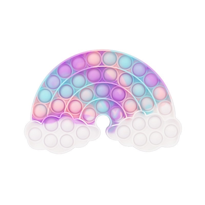 POP IT GLITER/POP IT GID/pop it viral/fidget/tiktok/mainan kekinian-Pelangi Candy