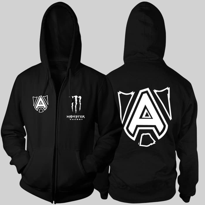JAKET HOODIE A TEAM DOTA2 ZIPPER GAME DOTA 2 KEREN