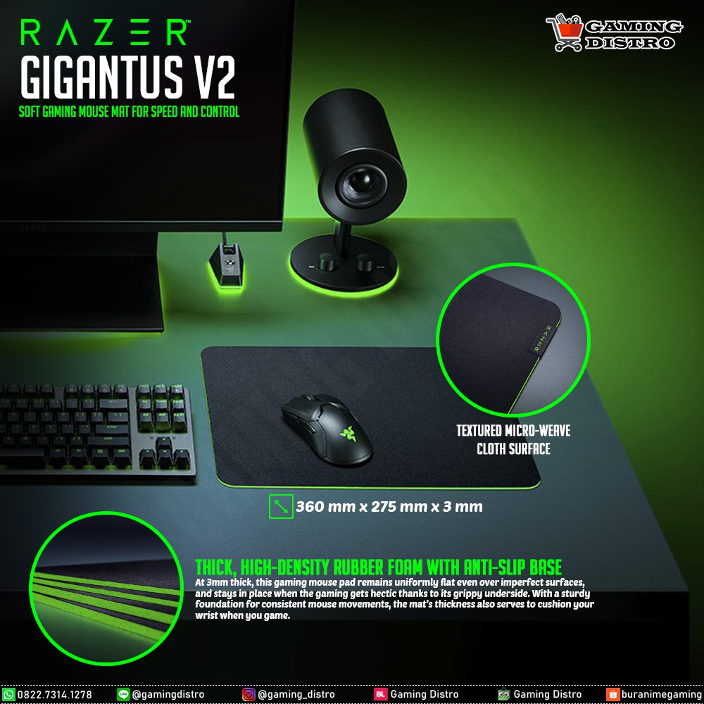 Mousepad Razer Gigantus V2 Medium - Razer Gigantus V2 Medium