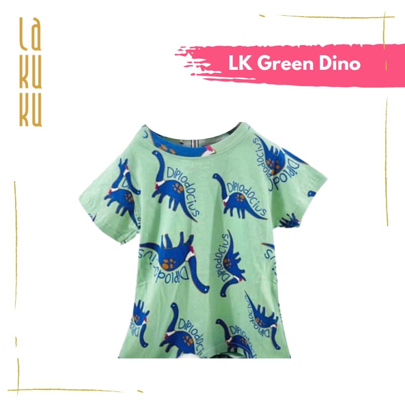 Lakuku - LK cozy is good Printed Tee Top Boy Atasan Baju Kaos Anak Laki 1-7 tahun cotton combed