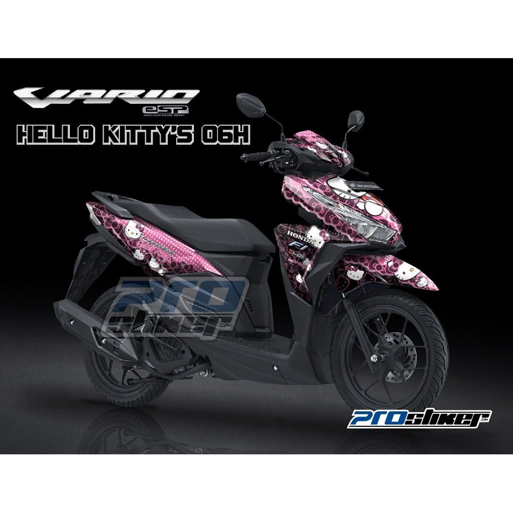 Striping Vario 150 Gambar Kartun Hello Kitty V1 Fullbody Prostiker