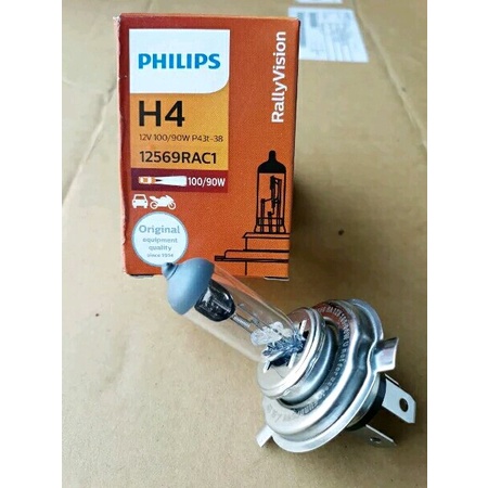 Bohlam Lampu Depan H4 Philips 100-90 Watt