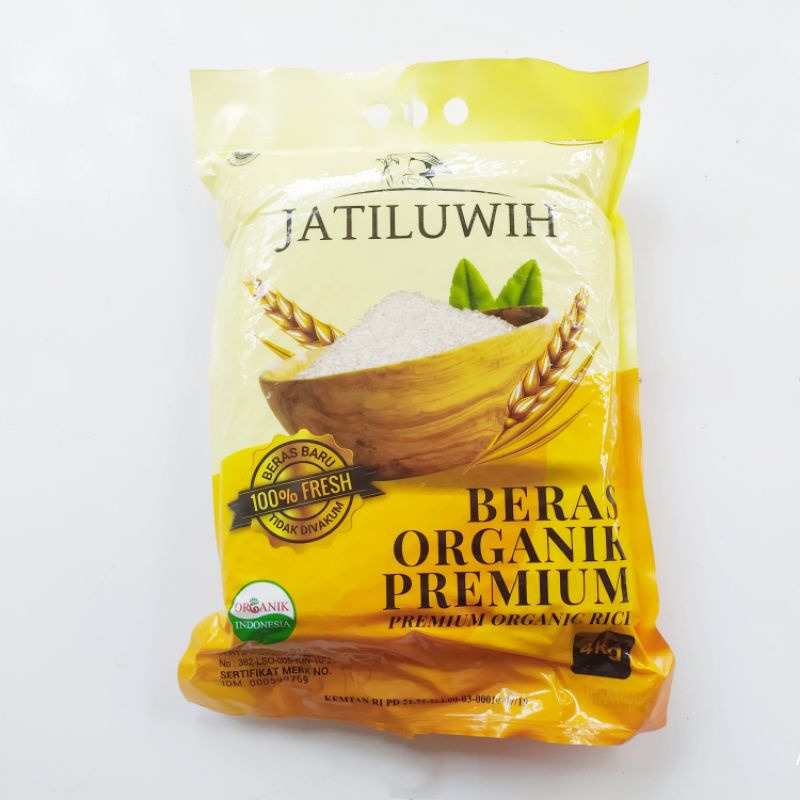 

BERAS JATILUWIH ORGANIK PREMIUM 4 KG BEBAS PESTISIDA KIMIA