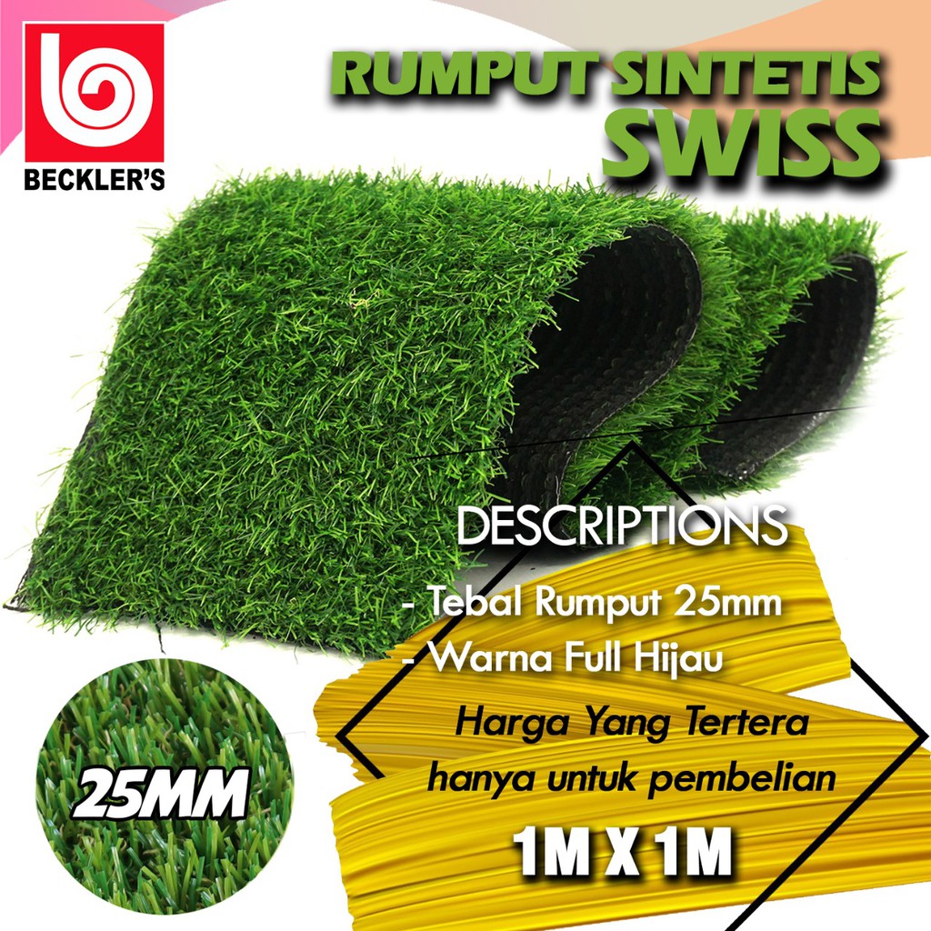 Rumput Sintetis Taman 25mm Type Swiss Harga Promo 1X1M