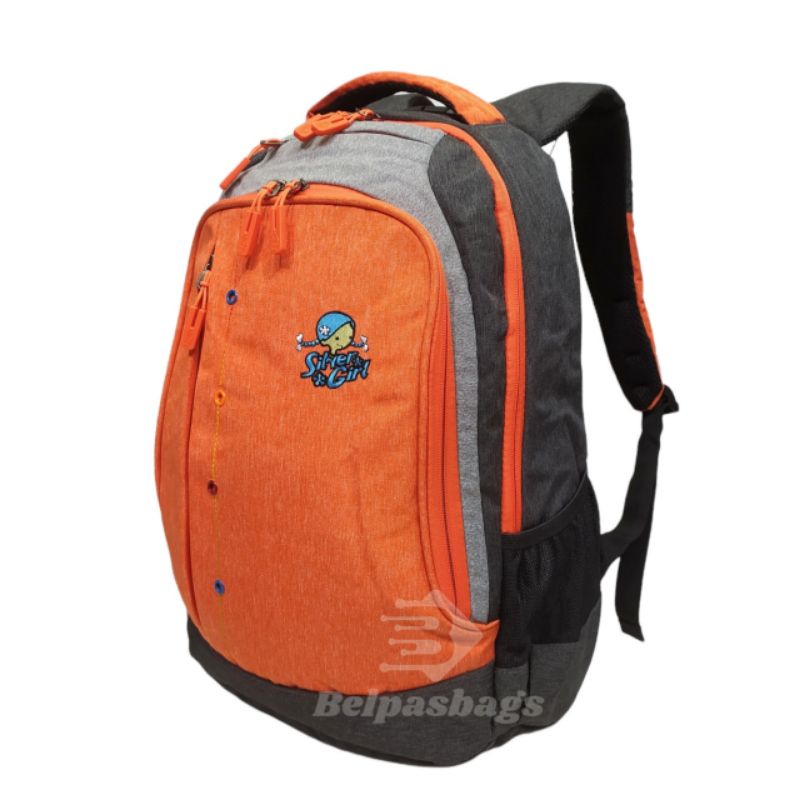 Tas ransel anak remaja perempuan silver girl laptop backpack 90351F