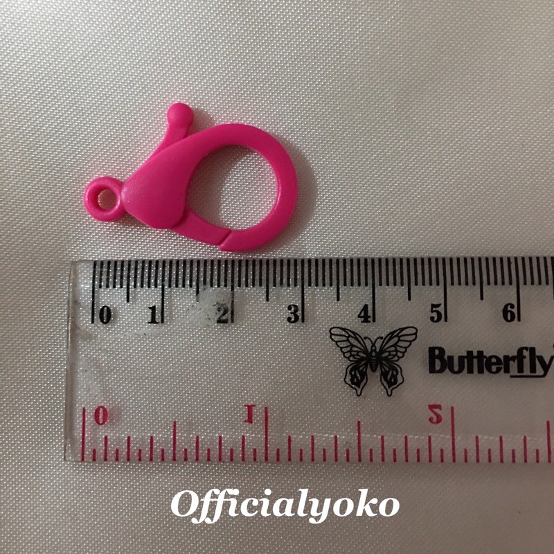 -/+ 3cm Kokot/Kait Udang Plastik Warna Ukuran -/+ 3cm ( 10pcs/5pasang )